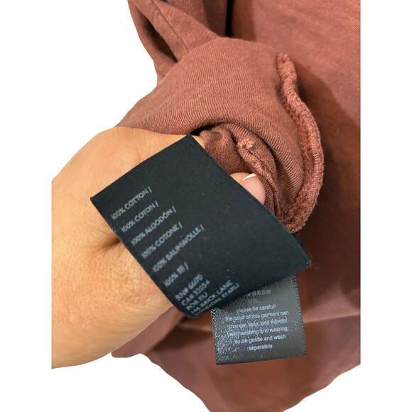 Anthropologie Womens Brown Red Jia Seamed Mock Neck Tank Top Sleeveless Small - Picture 2 of 4